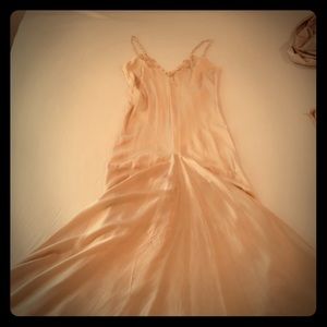 Long silk night gown